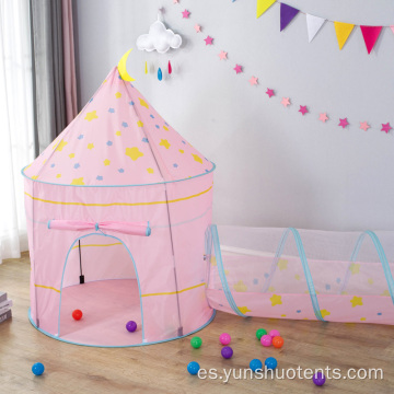 niños castillo casa plegable fácil niños juguete tipi